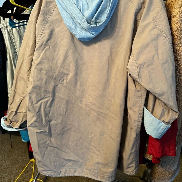 Laura Jeffries all weather jacket oversized medium with hideable hood - Picture 11 of 14